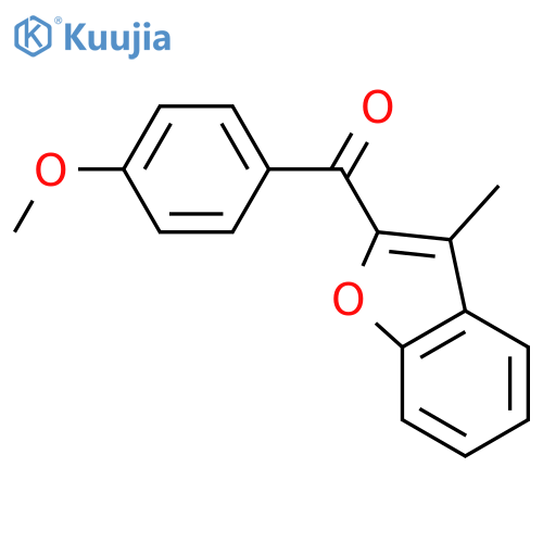 Methanone, (4-methoxyphenyl)(3-methyl-2-benzofuranyl)- structure