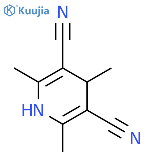 3,5-Pyridinedicarbonitrile,1,4-dihydro-2,4,6-trimethyl- structure