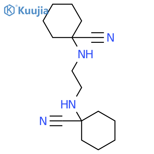 Cyclohexanecarbonitrile,1,1'-(1,2-ethanediyldiimino)bis- (9CI) structure