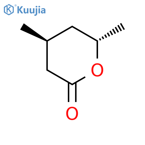 2H-Pyran-2-one, tetrahydro-4,6-dimethyl-, (4S,6S)- structure