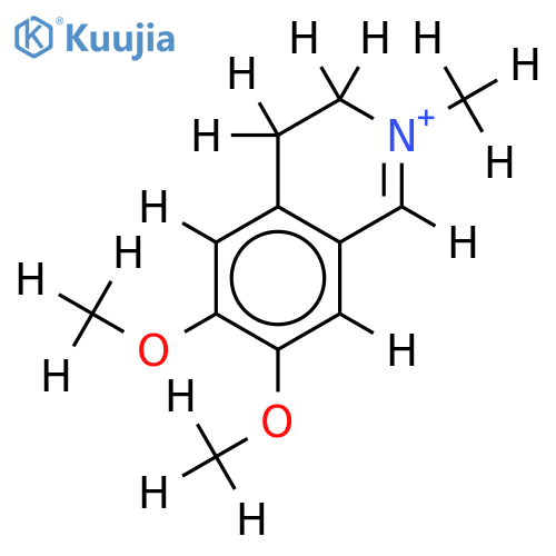 2-Methyl-6,7-dimethoxy-3,4-dihydro-isochinolinium structure