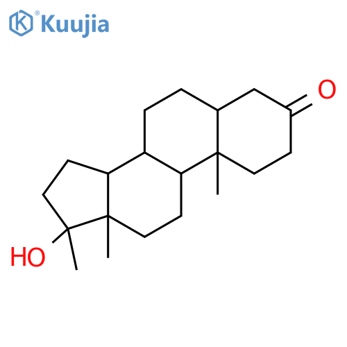 (5beta,17beta)-17-hydroxy-17-methylandrostan-3-one structure
