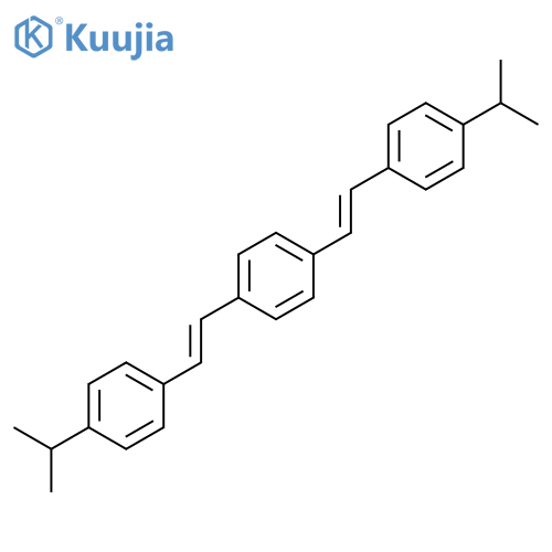 Benzene, 1,4-bis[2-[4-(1-methylethyl)phenyl]ethenyl]- structure
