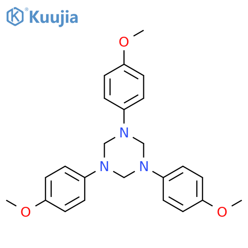 1,3,5-Tris(4-methoxyphenyl)-1,3,5-triazinane structure