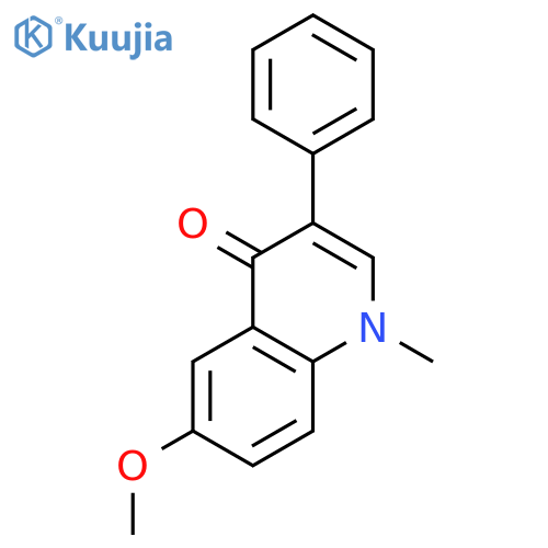 4(1H)-Quinolinone, 6-methoxy-1-methyl-3-phenyl- structure