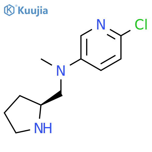 3-Pyridinamine, 6-chloro-N-methyl-N-[(2S)-2-pyrrolidinylmethyl]- structure