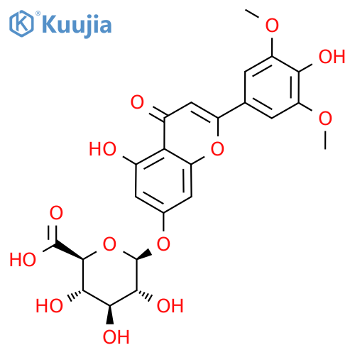 Chrysin-7-O-beta-D-glucuronide structure