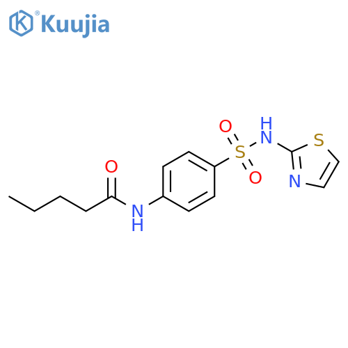 Pentanamide, N-[4-[(2-thiazolylamino)sulfonyl]phenyl]- structure