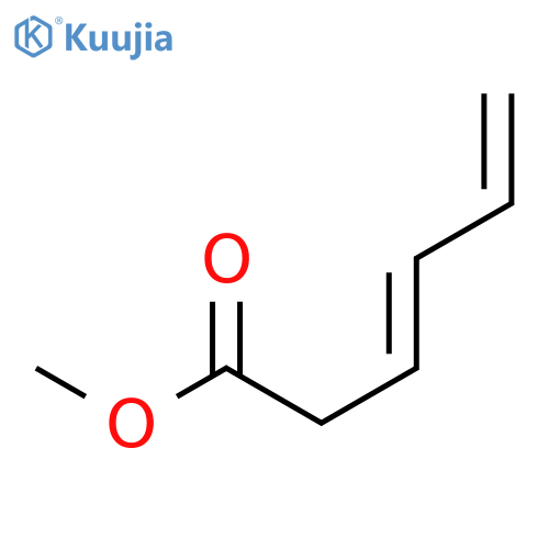 3,5-Hexadienoic acid, methyl ester, (3E)- structure