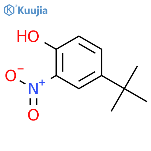4-tert-Butyl-2-nitrophenol structure