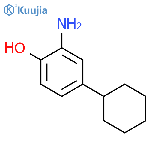 2-AMINO-4-CYCLOHEXYL-PHENOL structure