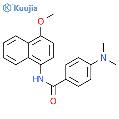 4-(dimethylamino)-N-(4-methoxynaphthalen-1-yl)benzamide structure