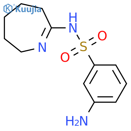 3-amino-N-(3,4,5,6-tetrahydro-2H-azepin-7-yl)benzenesulfonamide structure