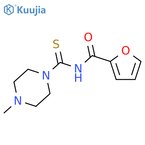 Furan-2-carboxylic acid (4-methyl-piperazine-1-carbothioyl)-amide structure