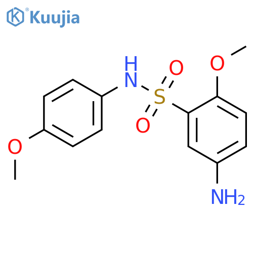 5-Amino-2-methoxy-N-(4-methoxyphenyl)benzene-1-sulfonamide structure