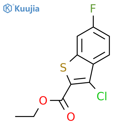 ethyl 3-chloro-6-fluoro-1-benzothiophene-2-carboxylate structure