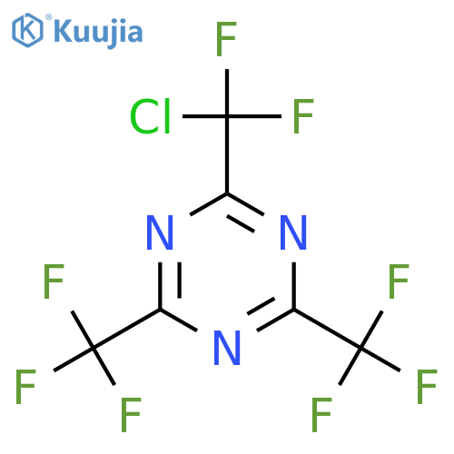 2-(Chlorodifluoromethyl)-4,6-bis(trifluoromethyl)-1,3,5-triazine structure