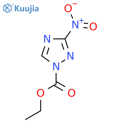 Ethyl 3-nitro-1H-1,2,4-triazole-1-carboxylate structure