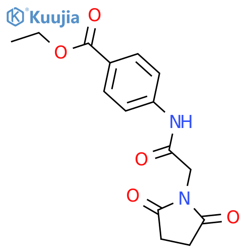 ethyl 4-2-(2,5-dioxopyrrolidin-1-yl)acetamidobenzoate structure