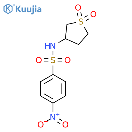 N-(1,1-dioxo-1lambda6-thiolan-3-yl)-4-nitrobenzene-1-sulfonamide structure