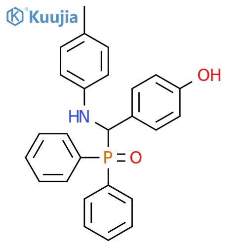 4-(diphenylphosphoroso)(4-methylphenyl)aminomethylphenol structure