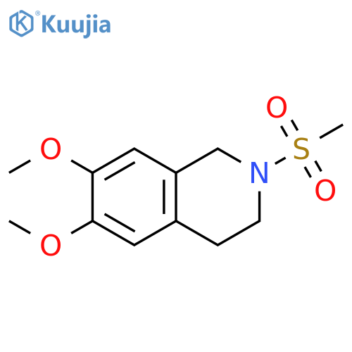 6,7-dimethoxy-2-methylsulfonyl-3,4-dihydro-1H-isoquinoline structure