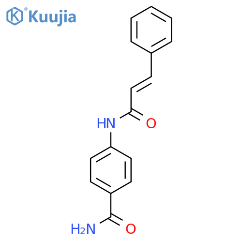 4-(Cinnamoylamino)benzamide structure