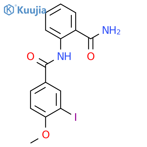 N-(2-CARBAMOYLPHENYL)-3-IODO-4-METHOXYBENZAMIDE structure