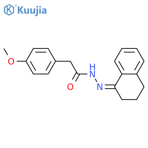 <br>N'-[(1Z)-3,4-dihydronaphthalen-1(2H)-ylidene]-2-(4-methoxyphenyl)acetohydra zide structure