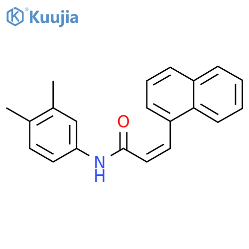(2Z)-N-(3,4-Dimethylphenyl)-3-(naphthalen-1-yl)prop-2-enamide structure