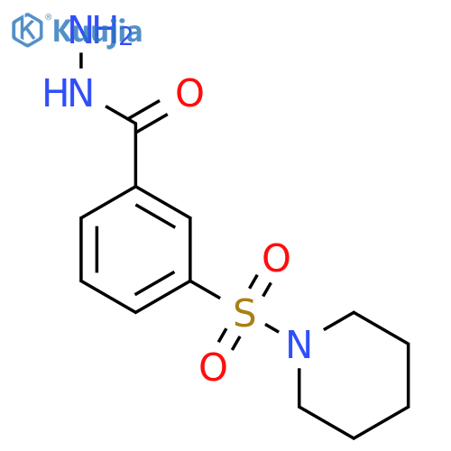 3-(Piperidine-1-sulfonyl)benzohydrazide structure