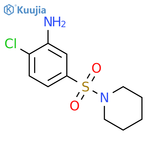 2-Chloro-5-(piperidine-1-sulfonyl)aniline structure