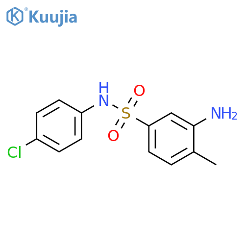 3-Amino-N-(4-chlorophenyl)-4-methylbenzene-1-sulfonamide structure