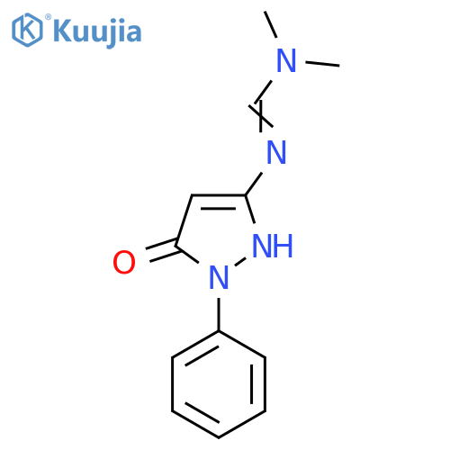 N,N-Dimethyl-N'-(5-oxo-1-phenyl-2,5-dihydro-1H-pyrazol-3-yl)imidoformamide structure