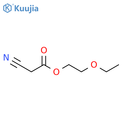 2-Ethoxyethyl cyanoacetate structure