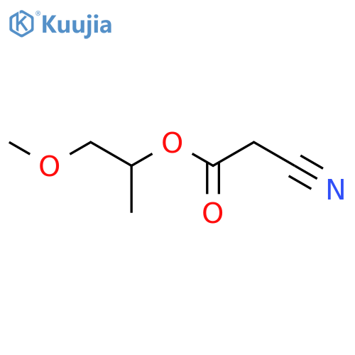 1-methoxypropan-2-yl 2-cyanoacetate structure