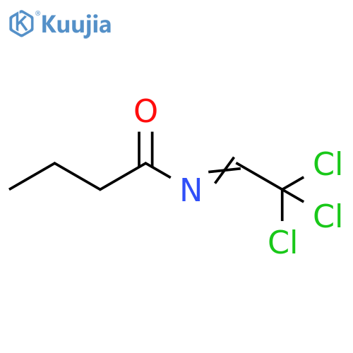 Butanamide, N-(2,2,2-trichloroethylidene)- structure