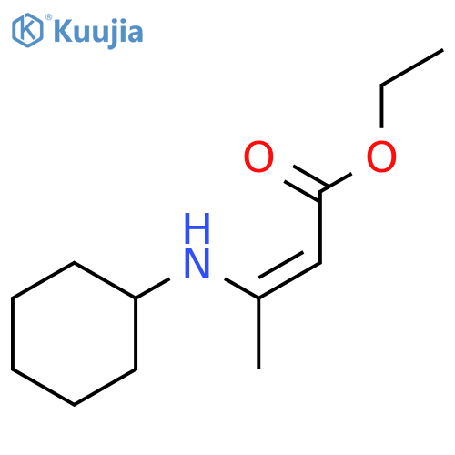 2-Butenoic acid, 3-(cyclohexylamino)-, ethyl ester, (2Z)- structure