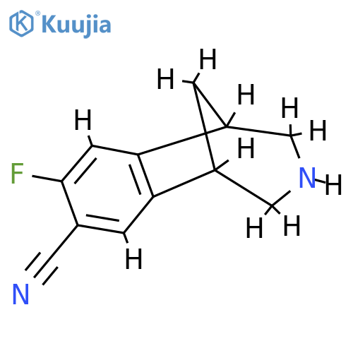 8-Fluoro-2,3,4,5-tetrahydro-1,5-methano-1H-3-benzazepine-7-carbonitrile structure
