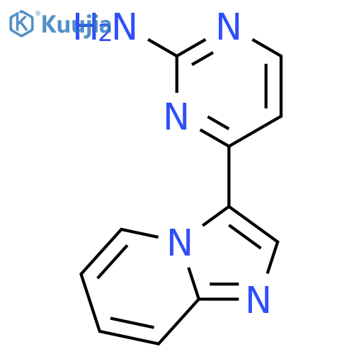 4-(Imidazo1,2-apyridin-3-yl)pyrimidin-2-amine structure