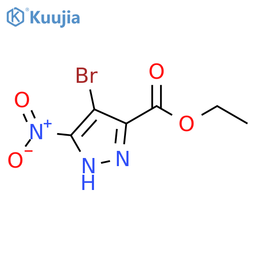 1H-Pyrazole-3-carboxylic acid, 4-bromo-5-nitro-, ethyl ester structure