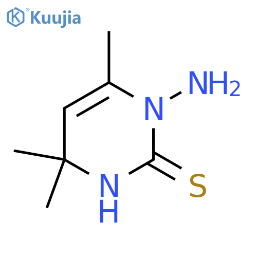2(1H)-Pyrimidinethione, 1-amino-3,4-dihydro-4,4,6-trimethyl- structure