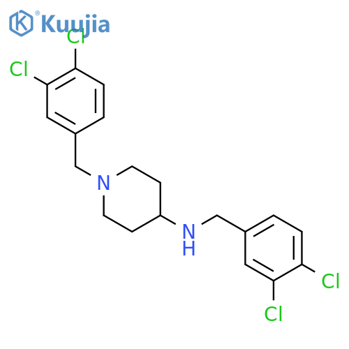 4-Piperidinamine, N,1-bis[(3,4-dichlorophenyl)methyl]- structure