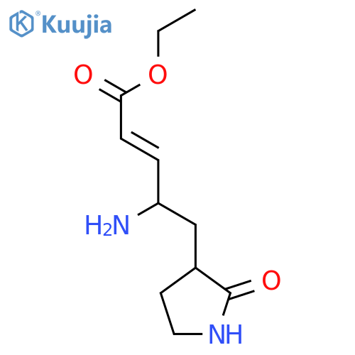 (2E,4S)-4-Amino-5-(3S)-2-oxo-3-pyrrolidinyl-2-pentenoic Acid Ethyl Ester structure