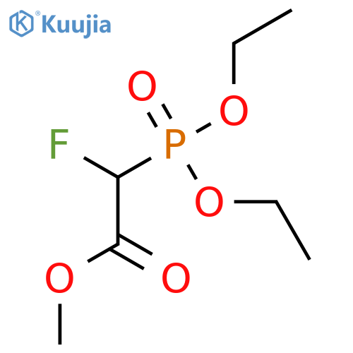 Acetic acid, (diethoxyphosphinyl)fluoro-, methyl ester structure