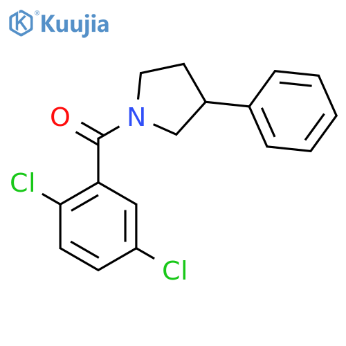 1-(2,5-dichlorobenzoyl)-3-phenylpyrrolidine structure