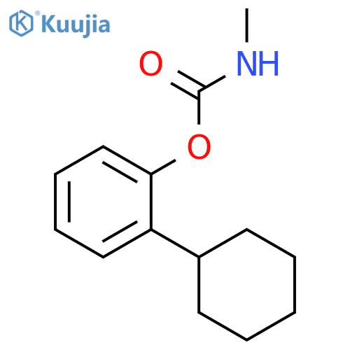 Phenol, 2-cyclohexyl-,1-(N-methylcarbamate) structure
