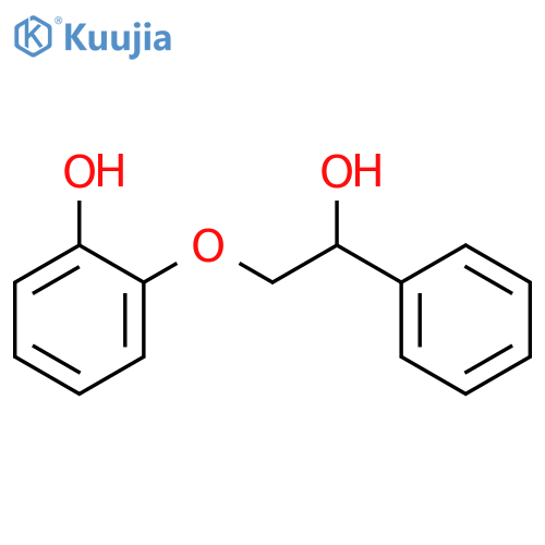 2-(2-hydroxy-2-phenylethoxy)phenol structure