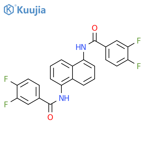 N-5-(3,4-difluorobenzamido)naphthalen-1-yl-3,4-difluorobenzamide structure
