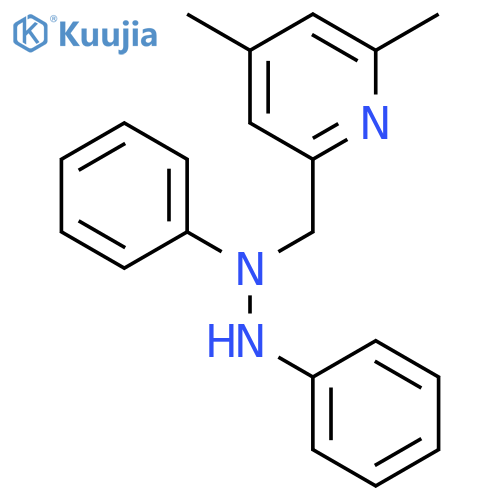 2-((1,2-Diphenylhydrazinyl)methyl)-4,6-dimethylpyridine structure